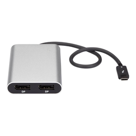 StarTech.com Thunderbolt 3 zu Dual DisplayPort Adapter - 4K 60Hz - Mac und Windows kompatibel - Thun Produktbild