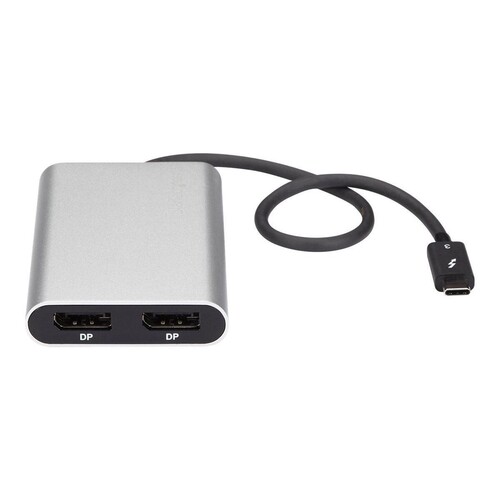 StarTech.com Thunderbolt 3 zu Dual DisplayPort Adapter - 4K 60Hz - Mac und Windows kompatibel - Thun Produktbild