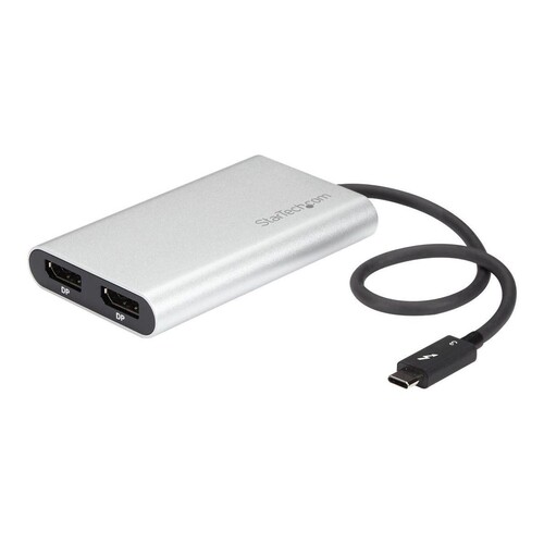 StarTech.com Thunderbolt 3 zu Dual DisplayPort Adapter - 4K 60Hz - Mac und Windows kompatibel - Thun Produktbild Additional View 3 L