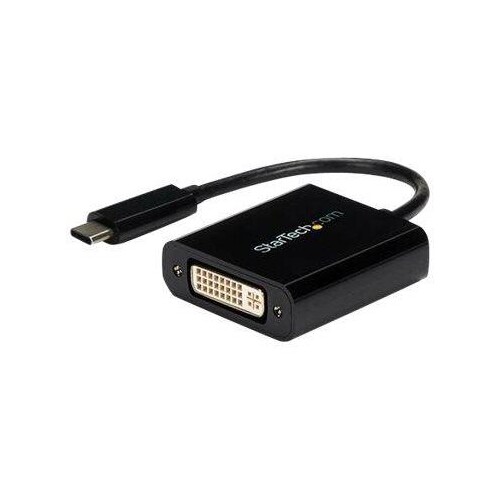StarTech.com USB C to DVI Adapter - Black - 1920x1200 - USB Type C Video Converter for Your DVI D Di Produktbild