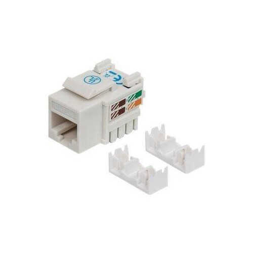 Intellinet Cat5e Modularbuchse, UTP, Keystone Jack, weiß, benötigt LSA-Auflegewerkzeug Produktbild