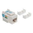 Intellinet Cat5e Modularbuchse, UTP, Keystone Jack, weiß, benötigt LSA-Auflegewerkzeug Produktbild Additional View 1 S