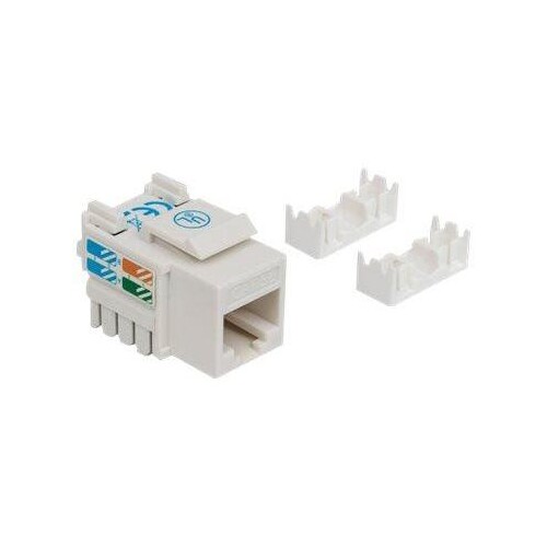 Intellinet Cat5e Modularbuchse, UTP, Keystone Jack, weiß, benötigt LSA-Auflegewerkzeug Produktbild Additional View 1 L