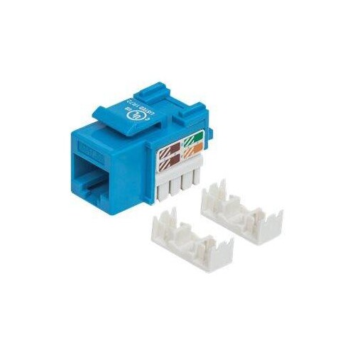 IC Intracom Intellinet Cat5e Modularbuchse, UTP, Keystone Jack, blau, benötigt LSA-Auflegewerkzeug Produktbild