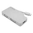 StarTech.com Aluminium Reise A/V Adapter 3-in-1 Mini DisplayPort auf VGA, DVI oder HDMI Produktbild