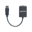 IC Intracom Manhattan DisplayPort to VGA HD15 Converter Cable, 15cm, Male to Female, Active, DP With Produktbild