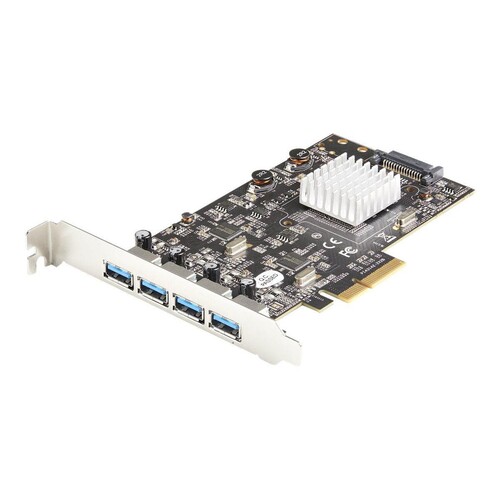 StarTech.com 4-Port USB PCIe Adapter - 10 Gbit/s USB 3.1/3.2 Gen 2 Typ-A PCI Express Erweiterungskar Produktbild