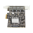 StarTech.com 4-Port USB PCIe Adapter - 10 Gbit/s USB 3.1/3.2 Gen 2 Typ-A PCI Express Erweiterungskar Produktbild Additional View 2 S