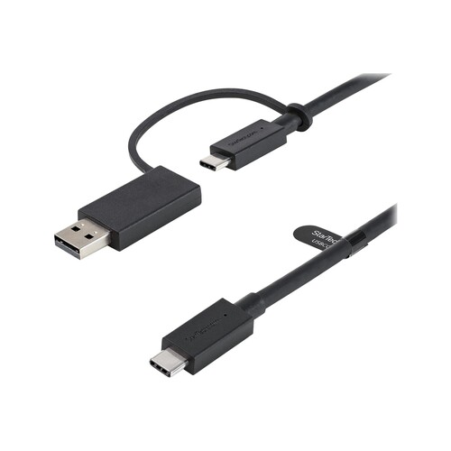 StarTech.com 1m USB-C Kabel mit USB-A Adapter Dongle - Hybrid 2-in-1 USB-C Kabel mit USB-A - USB-C a Produktbild