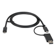 StarTech.com 1m USB-C Kabel mit USB-A Adapter Dongle - Hybrid 2-in-1 USB-C Kabel mit USB-A - USB-C a Produktbild Additional View 4 S