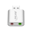 InLine USB Audio Soundadapter - Mini Aluminium Gehäuse Produktbild Additional View 4 S