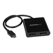 StarTech.com USB-C auf DisplayPort Multi-Monitor Adapter - 2-Port MST Hub - USB C zu 2x DP Splitter Produktbild Additional View 1 S