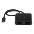 StarTech.com USB-C auf DisplayPort Multi-Monitor Adapter - 2-Port MST Hub - USB C zu 2x DP Splitter Produktbild Additional View 2 S