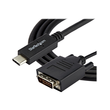 StarTech.com 3.3 ft / 1 m USB-C to DVI Cable - USB Type-C Video Adapter Cable - 1920 x 1200 - Black Produktbild Additional View 2 S