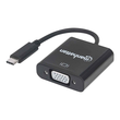Manhattan USB-C to VGA Converter Cable, 1080p@60Hz, Black, 8cm, Male to Female, Lifetime Warranty, B Produktbild