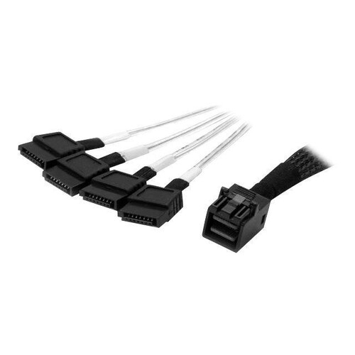 StarTech.com Internes Mini-SAS auf SATA Kabel - SFF-8643 zu 4x SATA - 1m - SATA- / SAS-Kabel - 4x Mi Produktbild