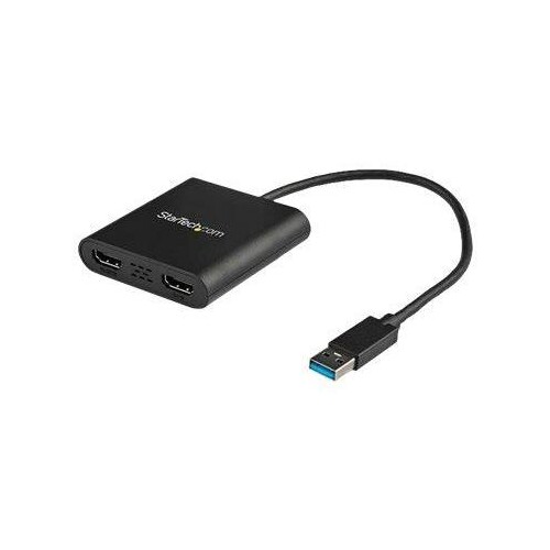 StarTech.com USB 3.0 to Dual HDMI Adapter - 4K 30Hz - External Video & Graphics Card - Dual Monitor Produktbild