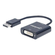 Manhattan DisplayPort 1.2a to DVI-D 24+1 Adapter Cable, 1080p@60Hz, 23cm, Male to Female, Active, Co Produktbild