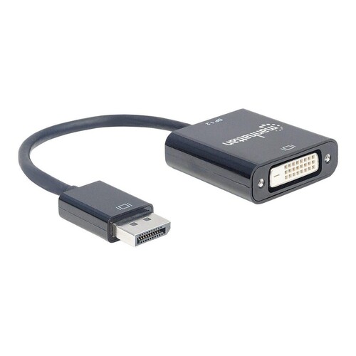 Manhattan DisplayPort 1.2a to DVI-D 24+1 Adapter Cable, 1080p@60Hz, 23cm, Male to Female, Active, Co Produktbild Additional View 3 L