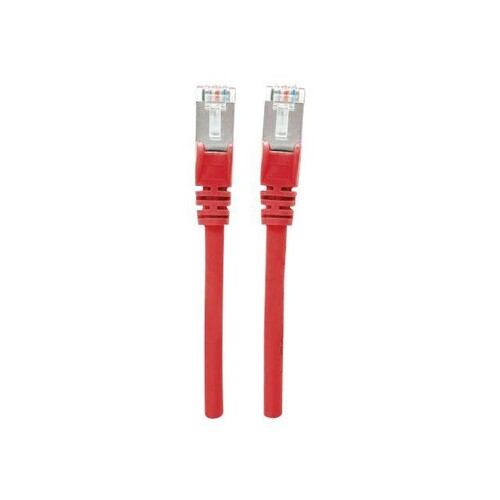 Intellinet Network Patch Cable, Cat7 Cable/Cat6A Plugs, 0.5m, Red, Copper, S/FTP, LSOH / LSZH, PVC, Produktbild