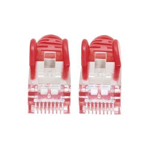 Intellinet Network Patch Cable, Cat7 Cable/Cat6A Plugs, 0.5m, Red, Copper, S/FTP, LSOH / LSZH, PVC, Produktbild Additional View 1 L