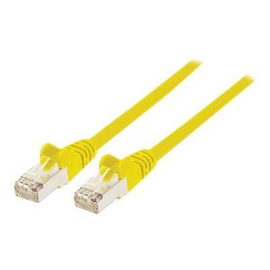 Intellinet Network Patch Cable, Cat7 Cable/Cat6A Plugs, 0.5m, Yellow, Copper, S/FTP, LSOH / LSZH, PV Produktbild