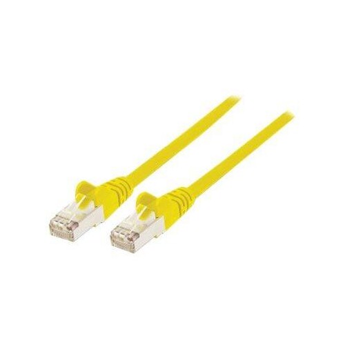 Intellinet Network Patch Cable, Cat7 Cable/Cat6A Plugs, 0.5m, Yellow, Copper, S/FTP, LSOH / LSZH, PV Produktbild