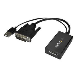 StarTech.com DVI auf DisplayPort Adapter mit USB Power - DVI-D zu DP Video Adapter - DVI zu DisplayP Produktbild