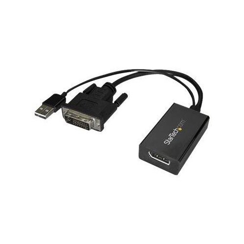 StarTech.com DVI auf DisplayPort Adapter mit USB Power - DVI-D zu DP Video Adapter - DVI zu DisplayP Produktbild