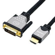 ROLINE 11.04.5876 Videokabel-Adapter 1,5 m HDMI Typ A (Standard) DVI-D Schwarz - Silber Produktbild