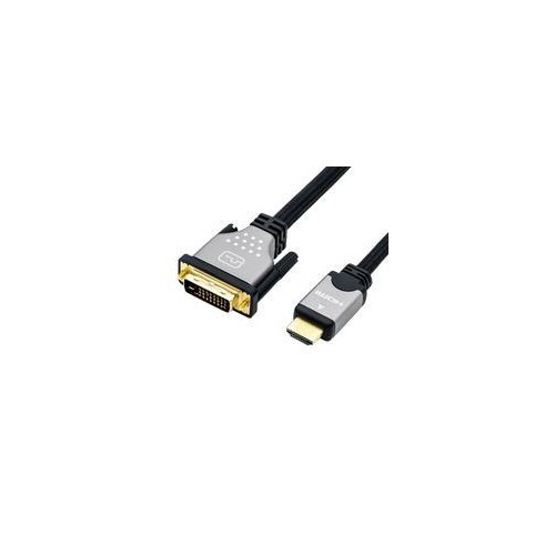 ROLINE 11.04.5876 Videokabel-Adapter 1,5 m HDMI Typ A (Standard) DVI-D Schwarz - Silber Produktbild Front View L