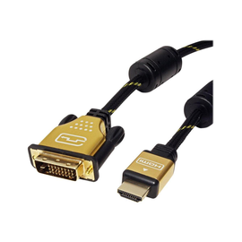 ROLINE Gold - Adapterkabel - Dual Link - DVI-D männlich zu HDMI männlich Produktbild