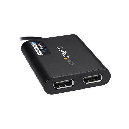 StarTech.com USB 3.0 to Dual DisplayPort Adapter 4K 60Hz, DisplayLink Certified, Video Converter wit Produktbild Additional View 3 L