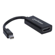 Manhattan Mini DisplayPort 1.2 to HDMI Adapter Cable, 1080p@60Hz, 12cm, Male to Female, Black, Three Produktbild Additional View 1 S