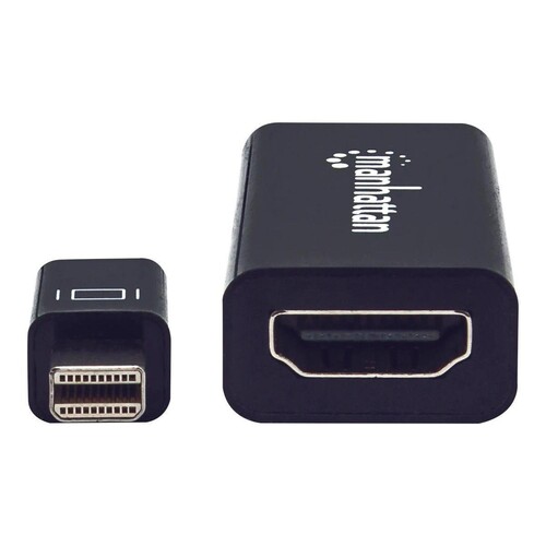 Manhattan Mini DisplayPort 1.2 to HDMI Adapter Cable, 1080p@60Hz, 12cm, Male to Female, Black, Three Produktbild Additional View 3 L