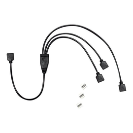 Inter-Tech Netz-Splitter - 4-poliger Stecker zu 4-poliger Stecker Produktbild