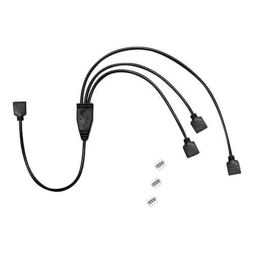 Inter-Tech Netz-Splitter - 4-poliger Stecker zu 4-poliger Stecker Produktbild Front View L