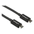 StarTech.com 2.6ft (80cm) Thunderbolt 3 Cable, 40Gbps, 100W PD, 4K/5K Video, Thunderbolt-Certified, Produktbild