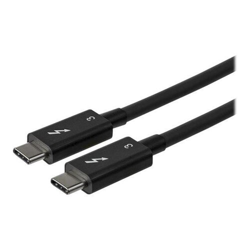 StarTech.com 2.6ft (80cm) Thunderbolt 3 Cable, 40Gbps, 100W PD, 4K/5K Video, Thunderbolt-Certified, Produktbild Additional View 1 L