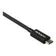 StarTech.com 2.6ft (80cm) Thunderbolt 3 Cable, 40Gbps, 100W PD, 4K/5K Video, Thunderbolt-Certified, Produktbild Additional View 3 S