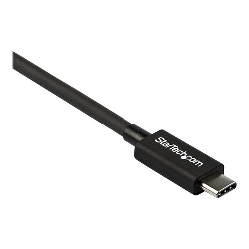 StarTech.com 2.6ft (80cm) Thunderbolt 3 Cable, 40Gbps, 100W PD, 4K/5K Video, Thunderbolt-Certified, Produktbild Additional View 3 L