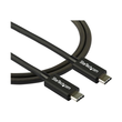 StarTech.com 2.6ft (80cm) Thunderbolt 3 Cable, 40Gbps, 100W PD, 4K/5K Video, Thunderbolt-Certified, Produktbild Additional View 4 S