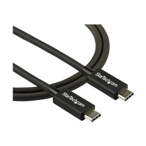 StarTech.com 2.6ft (80cm) Thunderbolt 3 Cable, 40Gbps, 100W PD, 4K/5K Video, Thunderbolt-Certified, Produktbild Additional View 4 L