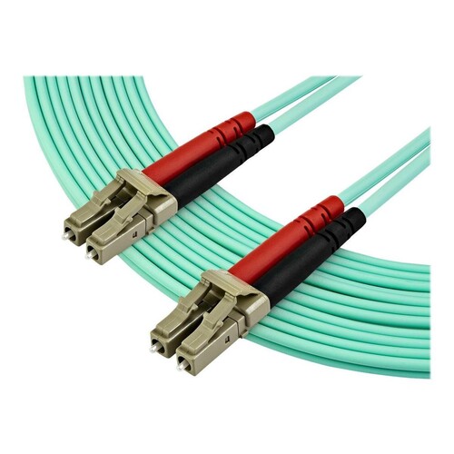 StarTech.com 7m OM3 LC to LC Multimode Duplex Fiber Optic Patch Cable - Aqua - 50/125 - LSZH Fiber O Produktbild Additional View 1 L