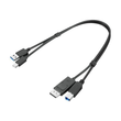 Lenovo Dual Head - Display / USB Kabelset - USB Typ A, DisplayPort (M) Produktbild