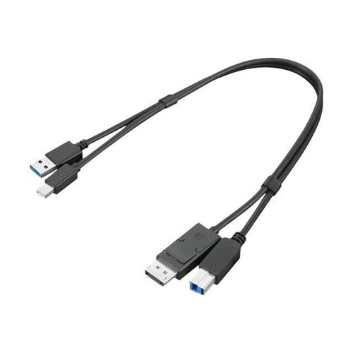 Lenovo Dual Head - Display / USB Kabelset - USB Typ A, DisplayPort (M) Produktbild Front View L