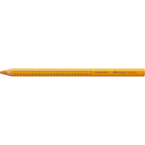 Farbstift mit Noppen JUMBO GRIP dreikant chromgelb dunkel Faber Castell 110909 Produktbild Front View L