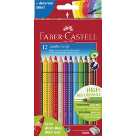 Farbstifte mit Noppen JUMBO GRIP dreikant Kartonetui Faber Castell 110912 (PACK=12 STÜCK) Produktbild