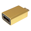 ROLINE Gold - HDMI-Adapter - 19 pin mini HDMI Type C männlich zu HDMI weiblich Produktbild Additional View 3 S