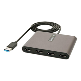 StarTech.com USB 3.0 auf 4x HDMI Adapter - Externe Video- und Grafikkarte - USB Typ-A auf Quad HDMI Produktbild
